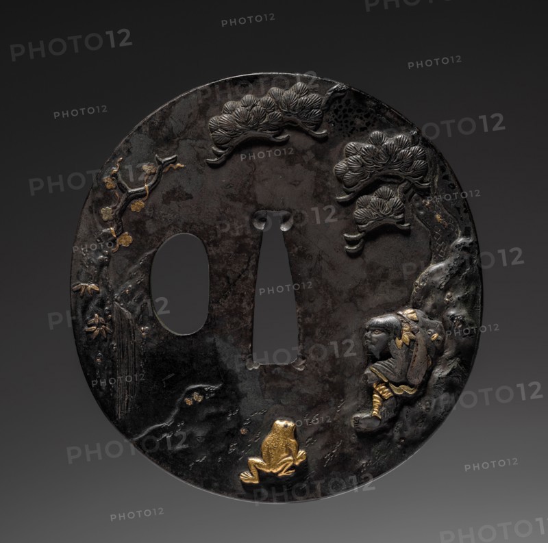 Sword Guard, mid 19th century. Yoshimitsu (Japanese). Iron; diameter: 6.8 cm (2 11/16 in.).