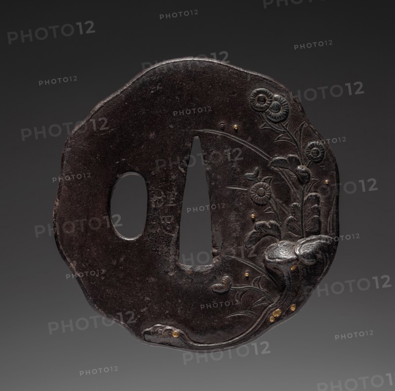 Sword Guard, mid 18th century. Japan, Umetada School, Edo period (1615-1868). Iron; diameter: 7 cm (2 3/4 in.).