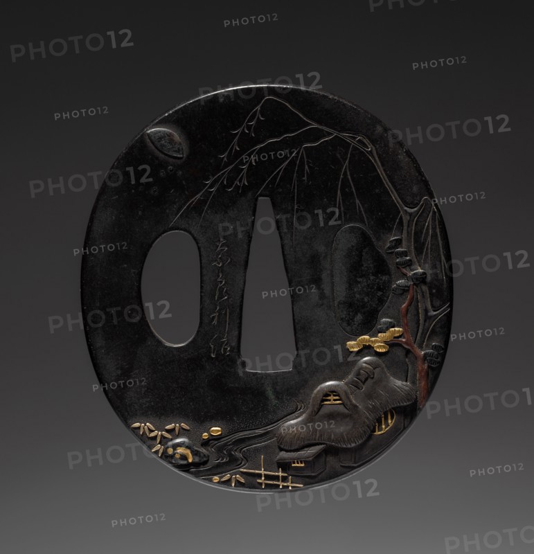 Sword Guard, late 17th century. Japan, Nara School, Edo period (1615-1868). average: 6.7 x 6.4 cm (2 5/8 x 2 1/2 in.).