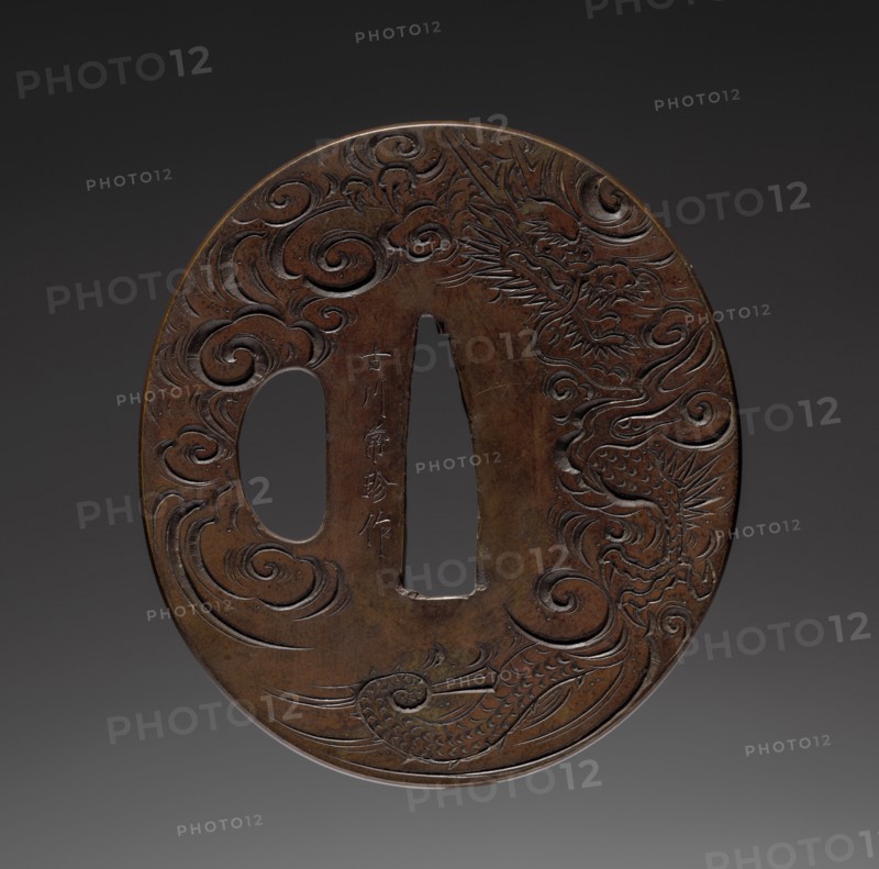 Sword Guard, late 18th century. Japan, Yokoya School, Edo period (1615-1868). Iron; diameter: 7 cm (2 3/4 in.).