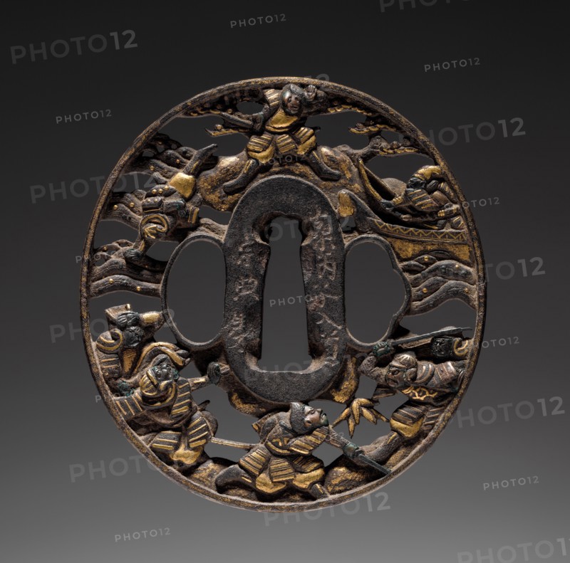 Sword Guard, mid 17th century. Japan, Soten School, Edo period (1615-1868). Iron; diameter: 7.7 cm (3 1/16 in.).