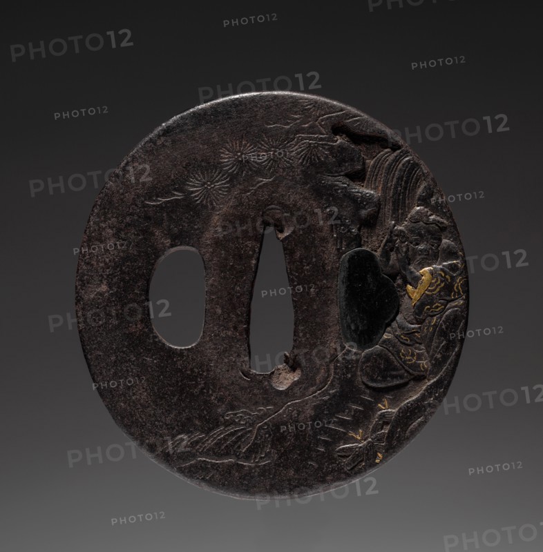 Sword Guard, 18th century. Japan, Nara School, Edo period (1615-1868). Iron; diameter: 6.7 cm (2 5/8 in.).