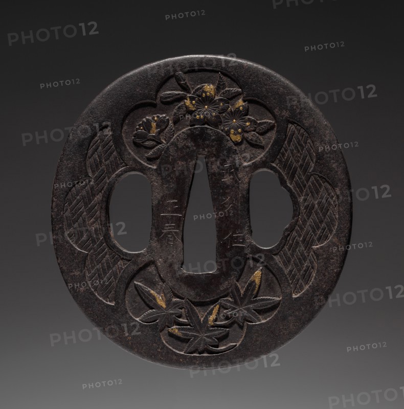 Sword Guard, mid 19th century. Japan, Ito school, Edo period (1615-1868). Iron; diameter: 7 cm (2 3/4 in.).