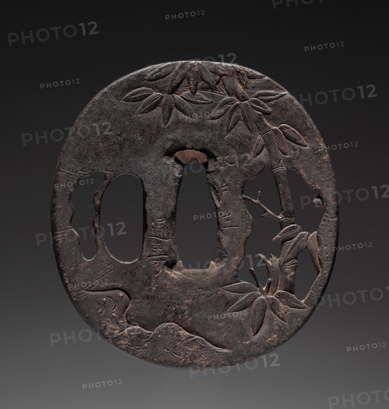 Sword Guard, 1700-1768. Japan, Mito School, Edo period (1615-1868). Iron ; diameter: 6.7 cm (2 5/8 in.).