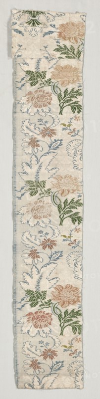 Fragment (Mounted with 1919.544a), 1600s. Italy, 17th century. Brocade, silk; overall: 106.7 x 20.3 cm (42 x 8 in.)