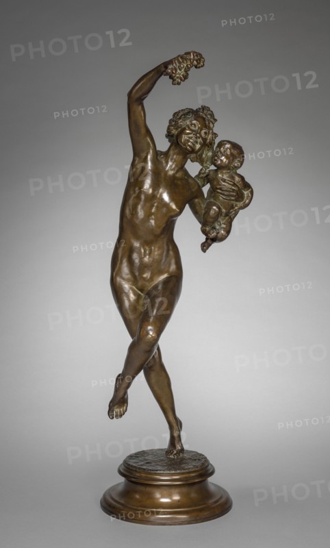 Bacchante and Infant Faun, 1894. Frederick William MacMonnies (American, 1863-1937). Bronze; overall: 86.4 x 25.4 cm (34 x 10 in.).