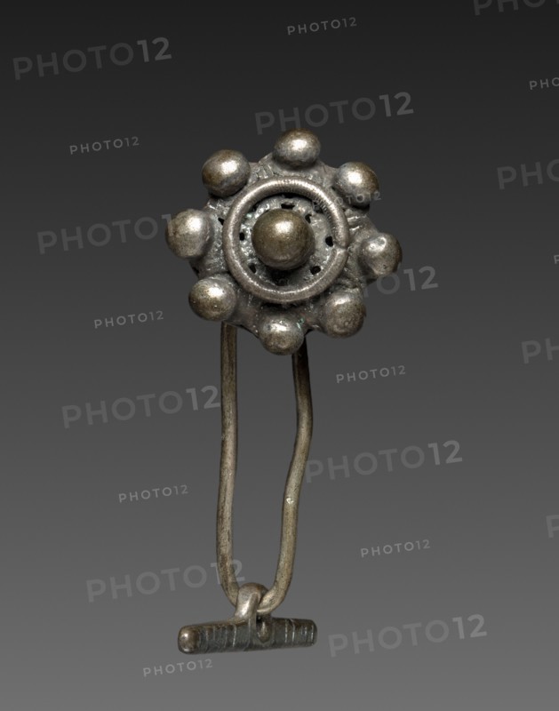 Button, 1800s. Sardinia, 19th century. Silver; overall: 6.1 cm (2 3/8 in.).