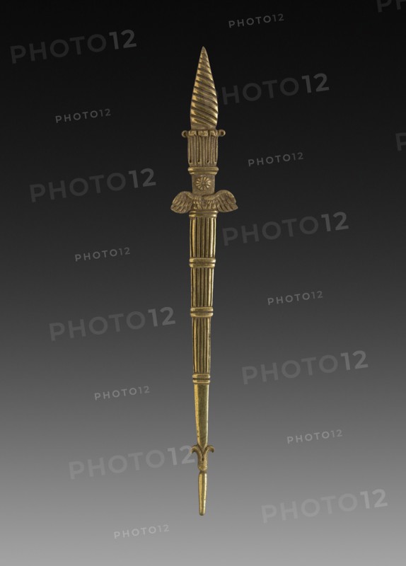 Ornamental Detail, 1775-1799. France, 18th century, Period of Louis XVI. Gilt bronze; overall: 26.7 x 3.9 cm (10 1/2 x 1 9/16 in.).