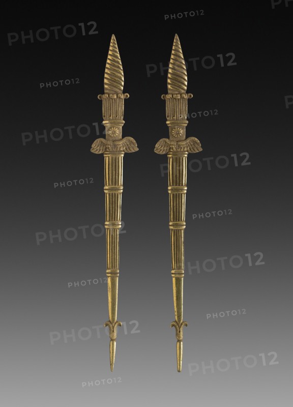 Ornamental Detail, 1775-1799. France, 18th century, Period of Louis XVI. Gilt bronze; overall: 26.7 x 3.9 cm (10 1/2 x 1 9/16 in.).