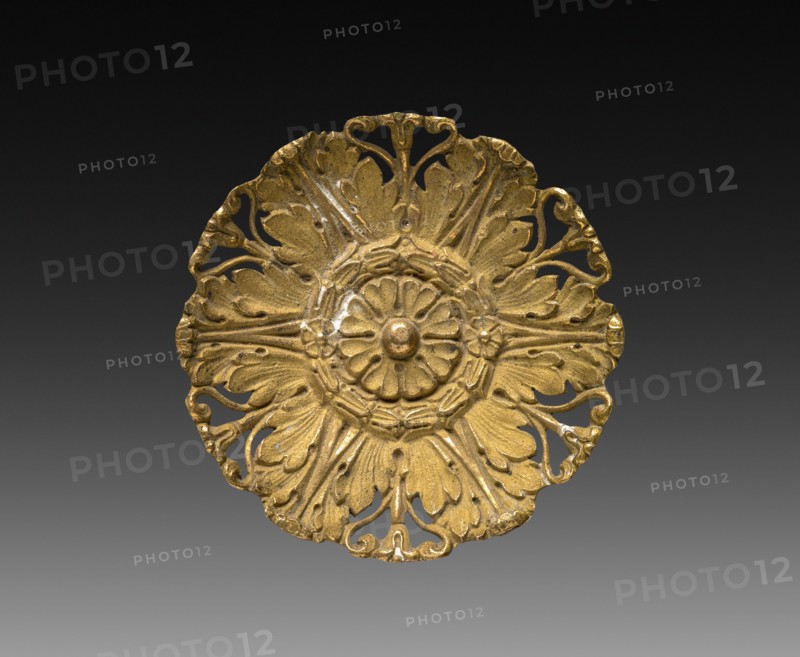 Ornamental Detail, 1775-1799. France, 18th century, Period of Louis XVI. Gilt bronze; diameter: 7.3 cm (2 7/8 in.).