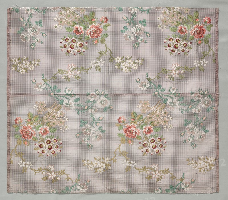 Brocade on Tabby, mid 1700s. France, mid-18th century, Period of Louis XV (1723-1774). Brocade on tabby; silk; overall: 43.5 x 49.5 cm (17 1/8 x 19 1/2 in.)