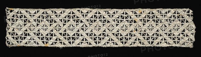 Band of Needlepoint (Reticella) Lace Insertion, 16th century. Italy, Venice, 16th century. Lace, needlepoint: linen; overall: 6.3 x 30.5 cm (2 1/2 x 12 in.)