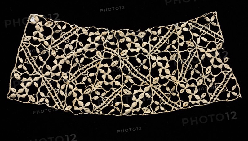 Needlepoint (Punto in aria) Lace Collar, late 16th century. Italy, Genoa, late 16th century. Lace, needlepoint; average: 12.5 x 33.1 cm (4 15/16 x 13 1/16 in.)