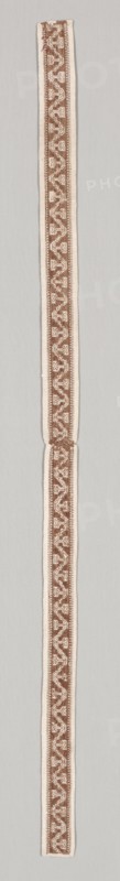 Embroidered Band, 1600s. Italy, 17th century. Embroidery; silk on linen; overall: 4.8 x 108.6 cm (1 7/8 x 42 3/4 in.).