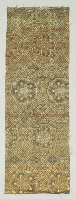 Fragment, 1800s. Japan, 19th century. Silk; overall: 57.2 x 19.1 cm (22 1/2 x 7 1/2 in.).
