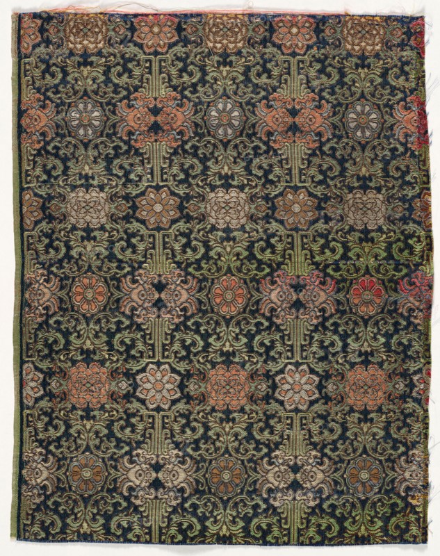 Fragment, 1800s. Japan, 19th century. Silk; overall: 47 x 36.2 cm (18 1/2 x 14 1/4 in.)