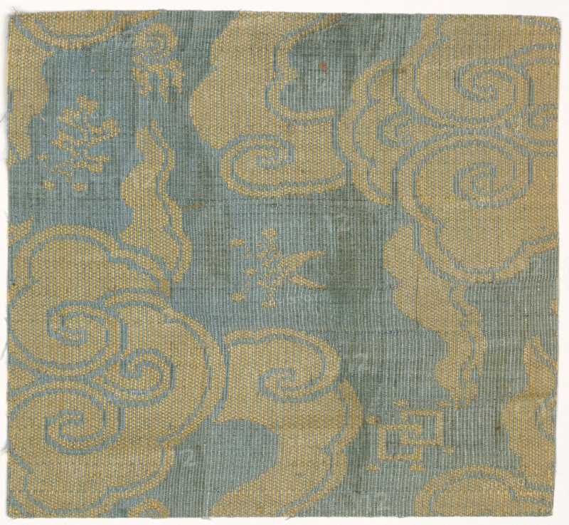 Fragment, 1680 - 1720. China, late 17th - early 18th century. Silk; overall: 14 x 12.1 cm (5 1/2 x 4 3/4 in.)
