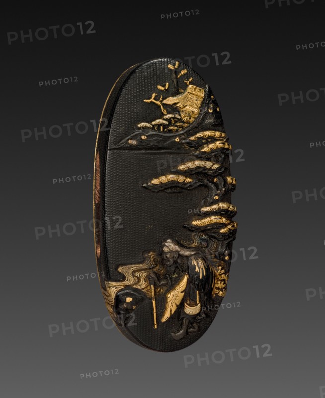 Kashira, 1700-1850. Japan, Tokugawa period. Shakudo; average: 3.9 x 2 cm (1 9/16 x 13/16 in.).