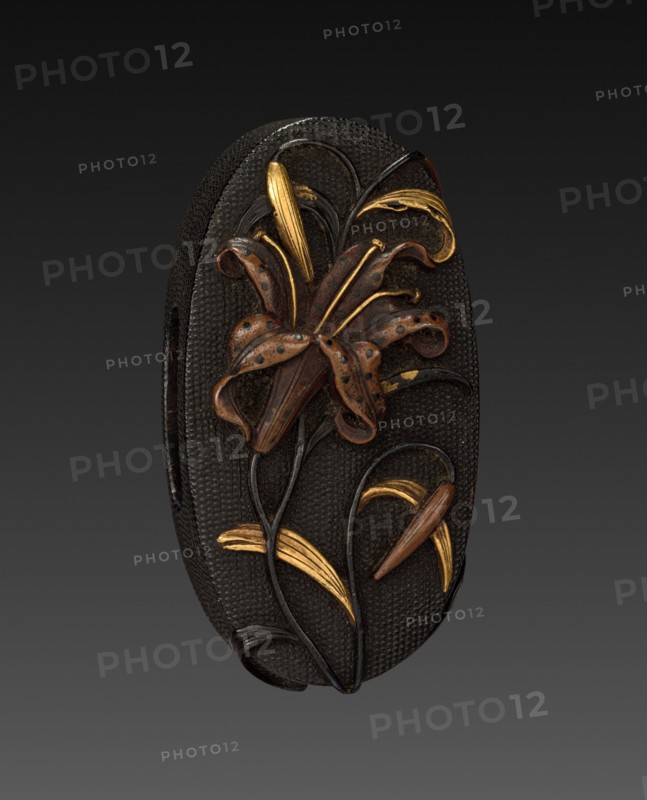 Kashira, 1700-1850. Japan, Tokugawa period. Shakudo; average: 3.5 x 2 cm (1 3/8 x 13/16 in.).
