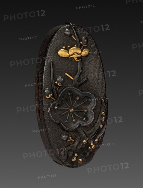 Kashira, 1700-1850. Japan, Tokugawa period. Shakudo; average: 3.9 x 1.8 cm (1 9/16 x 11/16 in.).