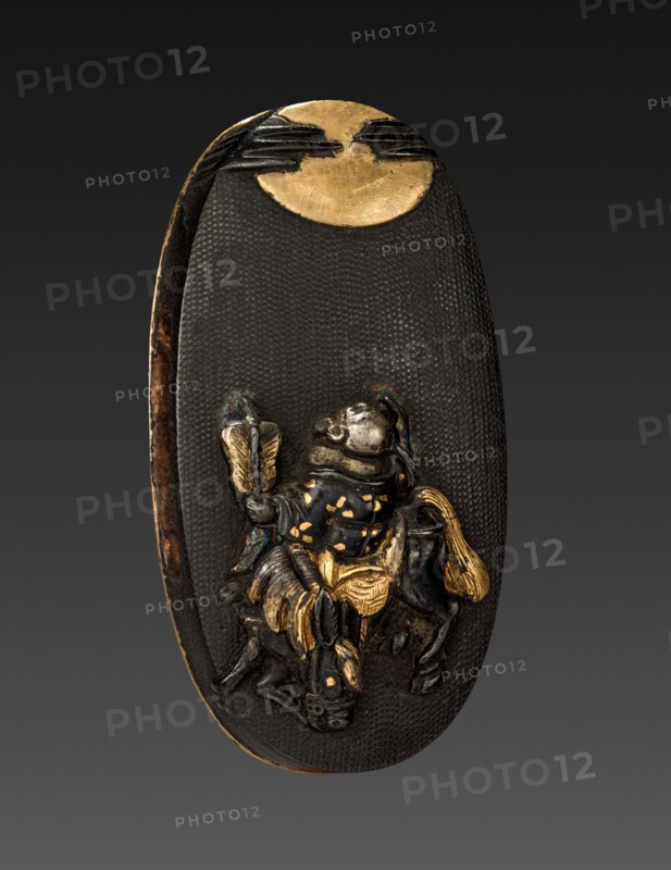 Kashira, 1700-1850. Japan, Tokugawa period. Shakudo; average: 3.5 x 2 cm (1 3/8 x 13/16 in.).