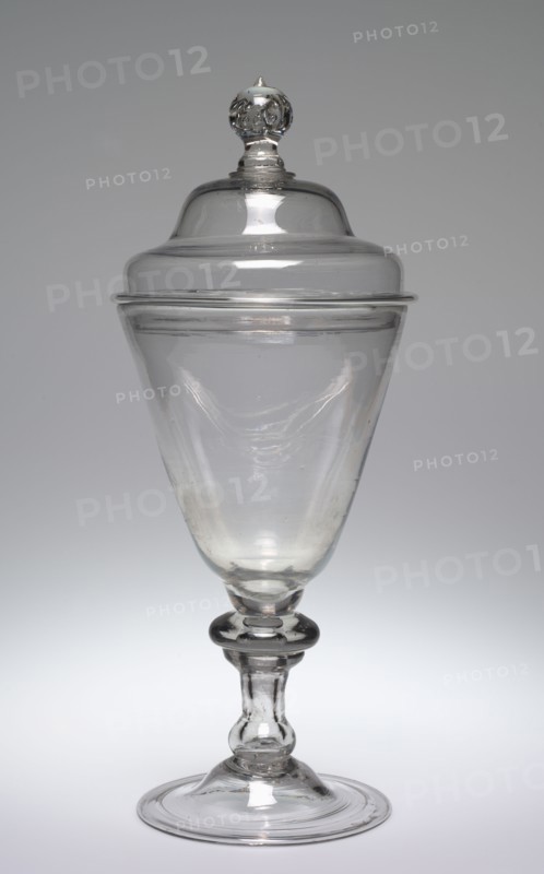 Flip Cup, c. 1800. America, early 19th century. Glass; overall: 49.9 x 20.7 cm (19 5/8 x 8 1/8 in.).
