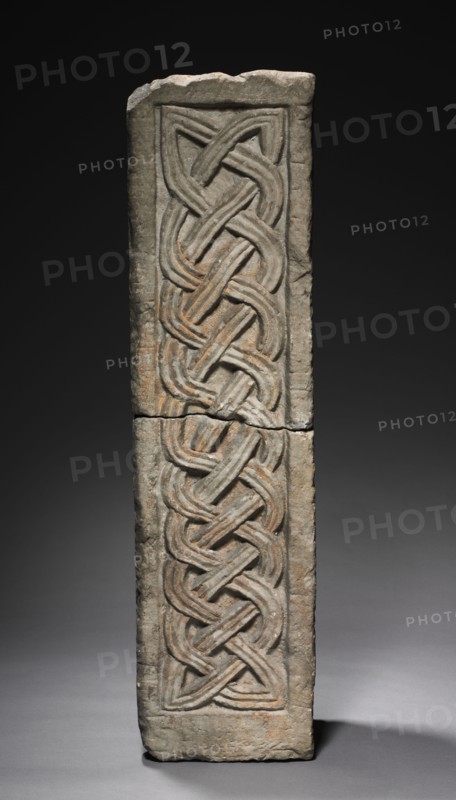 Transenna Post, 700s-800s. Lombardic, Italy, Rome, Migration period, 8th-9th Century. Marble; overall: 110.1 x 28.6 cm (43 3/8 x 11 1/4 in.)
