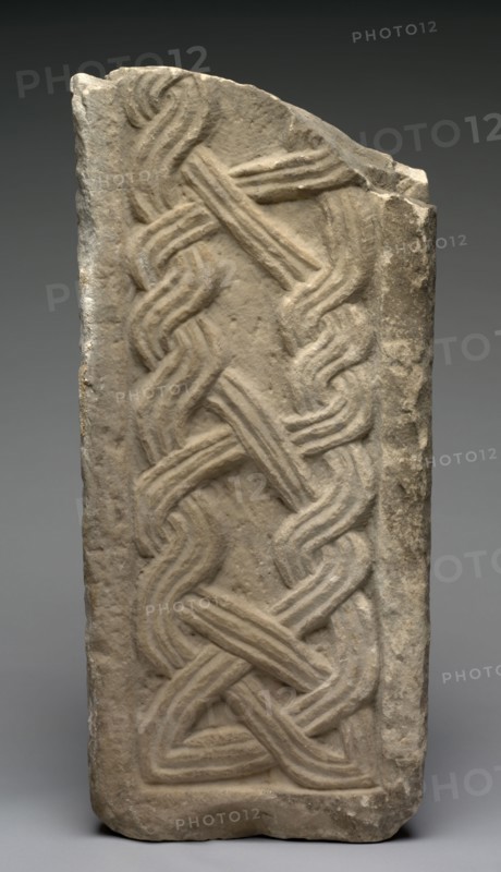 Transenna, 700s-800s. Lombardic, Italy, Migration period, 8th-9th Century. Marble; overall: 62.3 x 28.6 cm (24 1/2 x 11 1/4 in.)