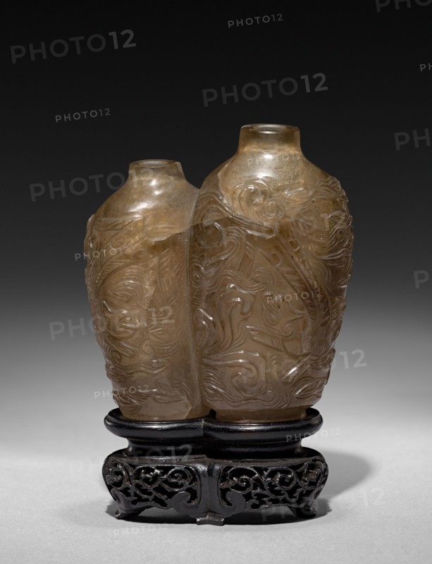 Snuff Bottle - Double, 1644-1912. China, Qing dynasty (1644-1911). Glass; overall: 8 cm (3 1/8 in.).