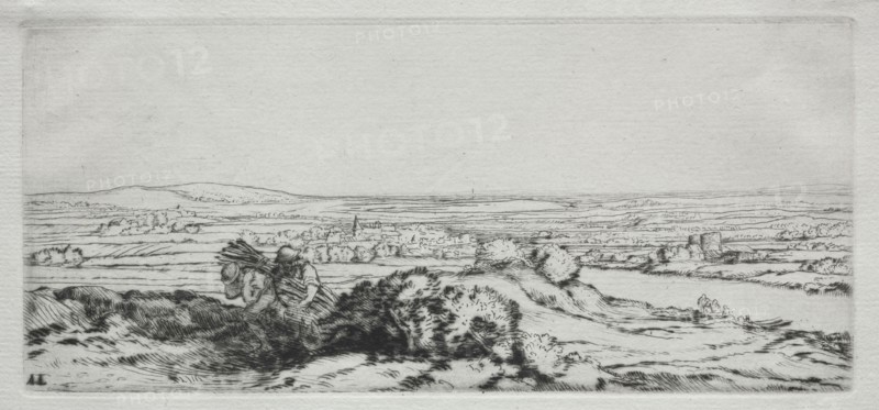 Valley of the Dunes (La Vallee des Dunes). Alphonse Legros (French, 1837-1911). Etching