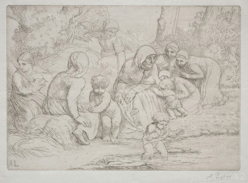 L'Été. Alphonse Legros (French, 1837-1911). Etching
