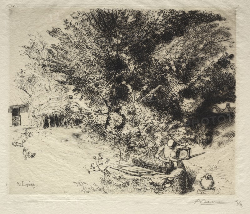 The Pit, 1911. Auguste Louis Lepère (French, 1849-1918). Etching