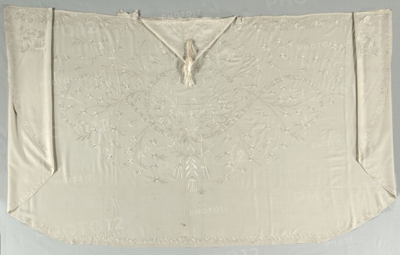 Embroidered Robe, 19th century. Turkey, 19th century. Embroidery; silk on wool; overall: 142.3 x 236.3 cm (56 x 93 1/16 in.)