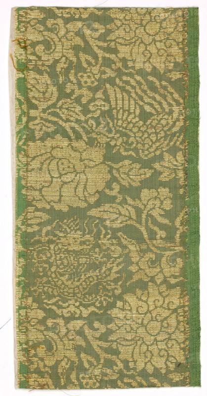 Textile Fragment, 1800s. Japan, 19th century. Silk, metallic thread; average: 24.1 x 21.3 cm (9 1/2 x 8 3/8 in.).