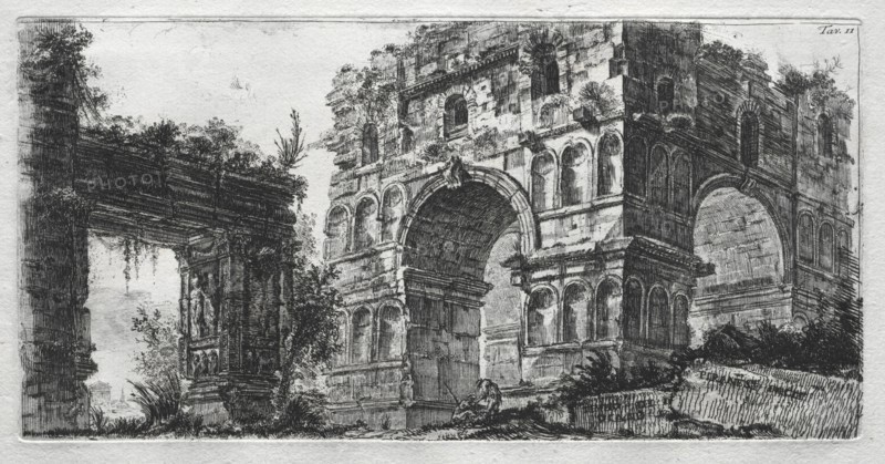 Tempio di Diana. Giovanni Battista Piranesi (Italian, 1720-1778). Etching and engraving