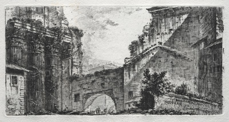 Foro di Augusto. Giovanni Battista Piranesi (Italian, 1720-1778). Etching and engraving