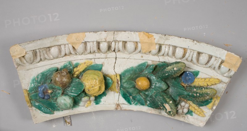 Fragment, c. 1900-1910. Benedetto Buglioni (Italian, 1461-1521). Glazed terracotta; overall: 198.1 x 165.1 cm (78 x 65 in.).