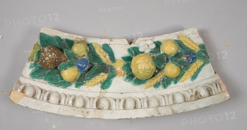 Fragment, c. 1900-1910. Benedetto Buglioni (Italian, 1461-1521). Glazed terracotta; overall: 198.1 x 165.1 cm (78 x 65 in.).