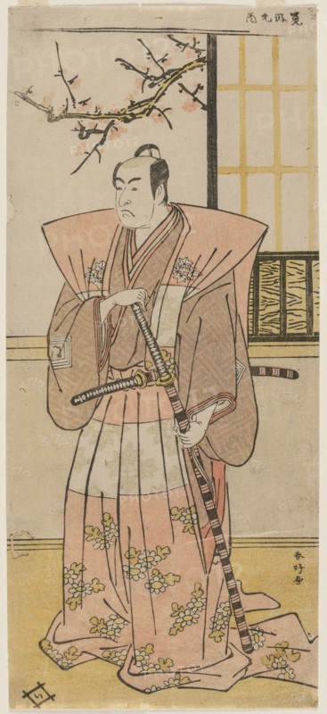 Ichikawa Monnosuke II as a Lord in Formal Dress, 1789. Katsukawa Shunko (Japanese, 1743-1812). Color woodblock print; sheet: 31.2 x 14 cm (12 5/16 x 5 1/2 in.).