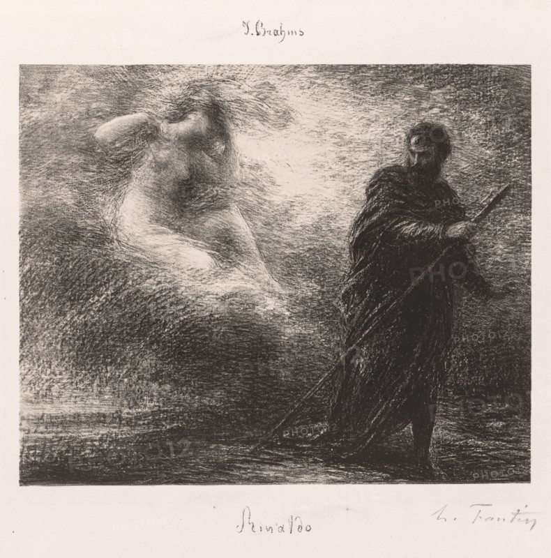 Rinaldo, 1881. Henri Fantin-Latour (French, 1836-1904). Lithograph