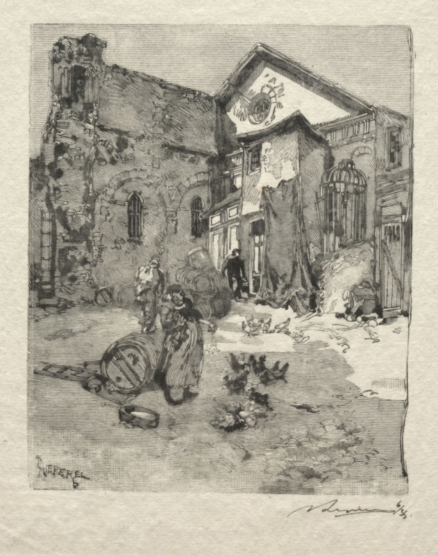 St. Julien le Pauvre:  Le Portail. Auguste Louis Lepère (French, 1849-1918). Wood engraving