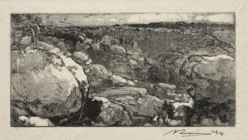 Le cirque du Long- Rocher. Auguste Louis Lepère (French, 1849-1918). Wood engraving