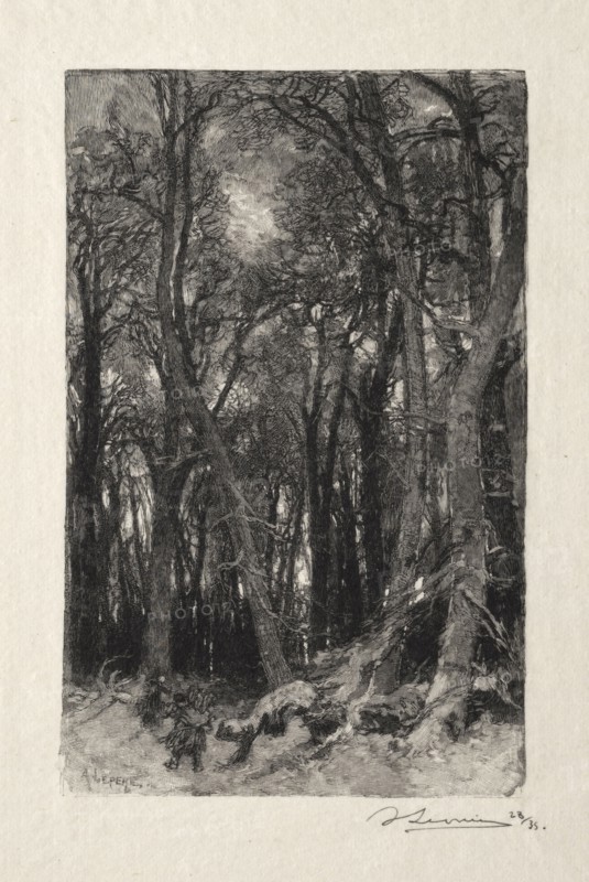 Le Bas Breau. Auguste Louis Lepère (French, 1849-1918). Wood engraving