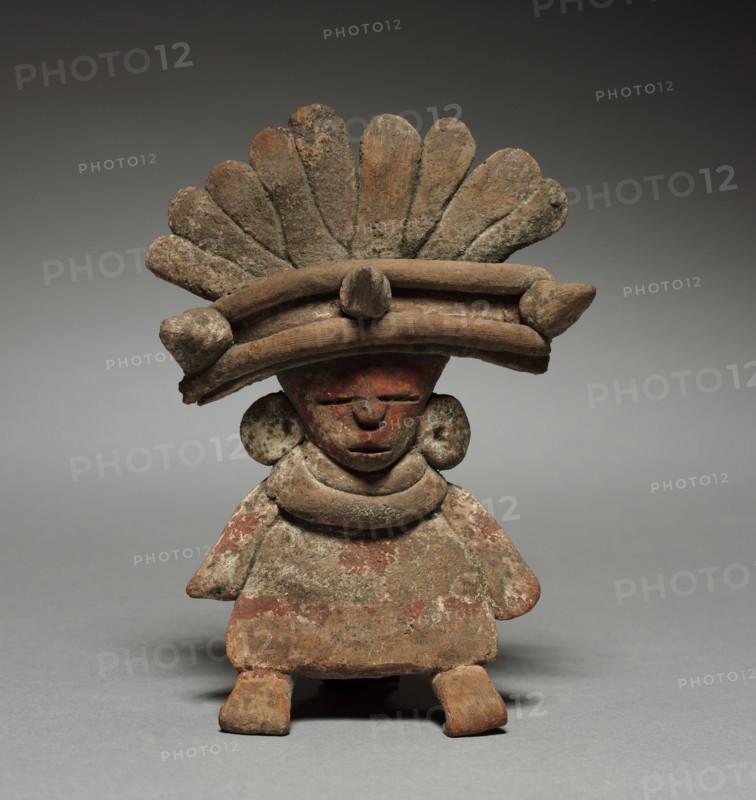 Figurine, 1-750. Mexico, Teotihuacan. Pottery; overall: 12 x 9 x 5 cm (4 3/4 x 3 9/16 x 1 15/16 in.).