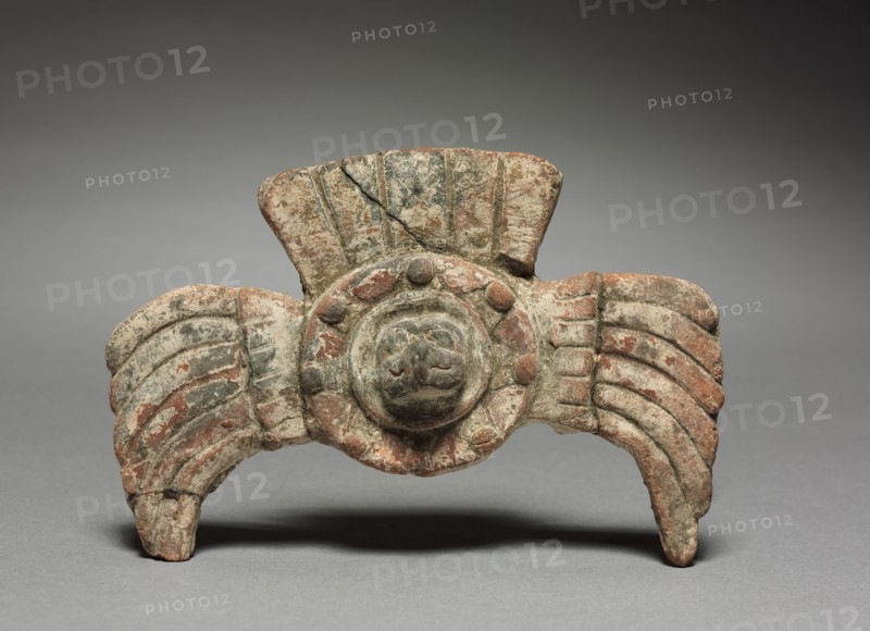 Headdress, 1-750. Mexico, Teotihuacan. Pottery; overall: 9 x 13 cm (3 9/16 x 5 1/8 in.).