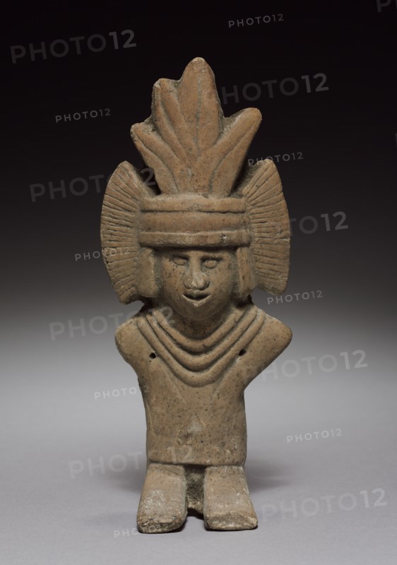Figurine, 1325-1521. Mexico, Aztec. Pottery; overall: 19.8 cm (7 13/16 in.).