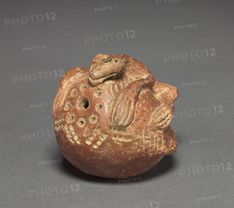 Chameleon, before 1921. Colombia. Red ware; overall: 7.5 x 8.5 cm (2 15/16 x 3 3/8 in.).