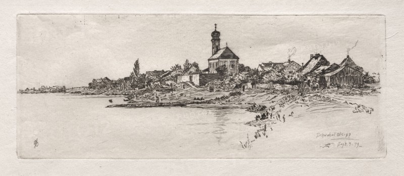 Schwabel Weiss, 1879. Otto H. Bacher (American, 1856-1909). Etching