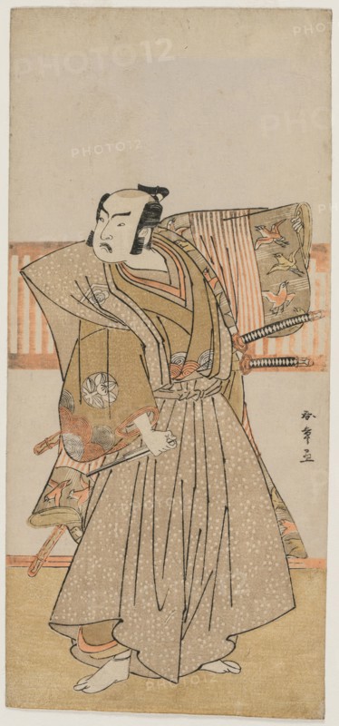 Ichimura Uzaemon IX as Soga no Juro, mid 1770s. Katsukawa Shunsho (Japanese, 1726-1792). Color woodblock print; sheet: 32.8 x 15 cm (12 15/16 x 5 7/8 in.).