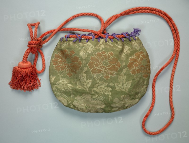 Bag, 1700s. Japan, 18th century. Brocaded silk with metal thread weft; overall: 33 x 26.7 x 5 cm (13 x 10 1/2 x 1 15/16 in.).